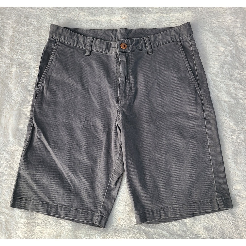 Tommy Bahama Mens Shorts Gray Chino Casual Flat Front Size 30‎ Cotton